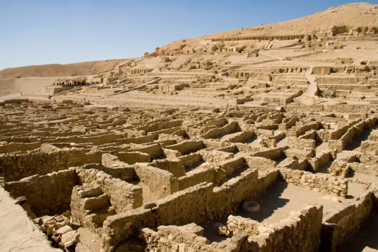 House foundations at the Deir el-Medina workers village