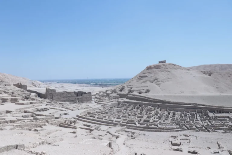 Ruins of the workers village of Deir el-Medina on the Luxor West Bank