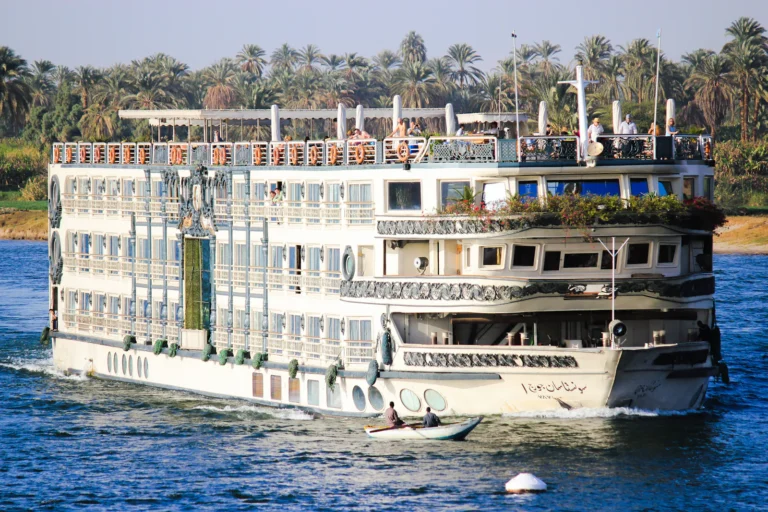 White river cruise boat on the Nile, Egypt